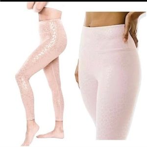 ZYIA ACTIVE Light N Tight Pink Iridescent Leopard Unicorn Hi-Rise 7/8 Leggings